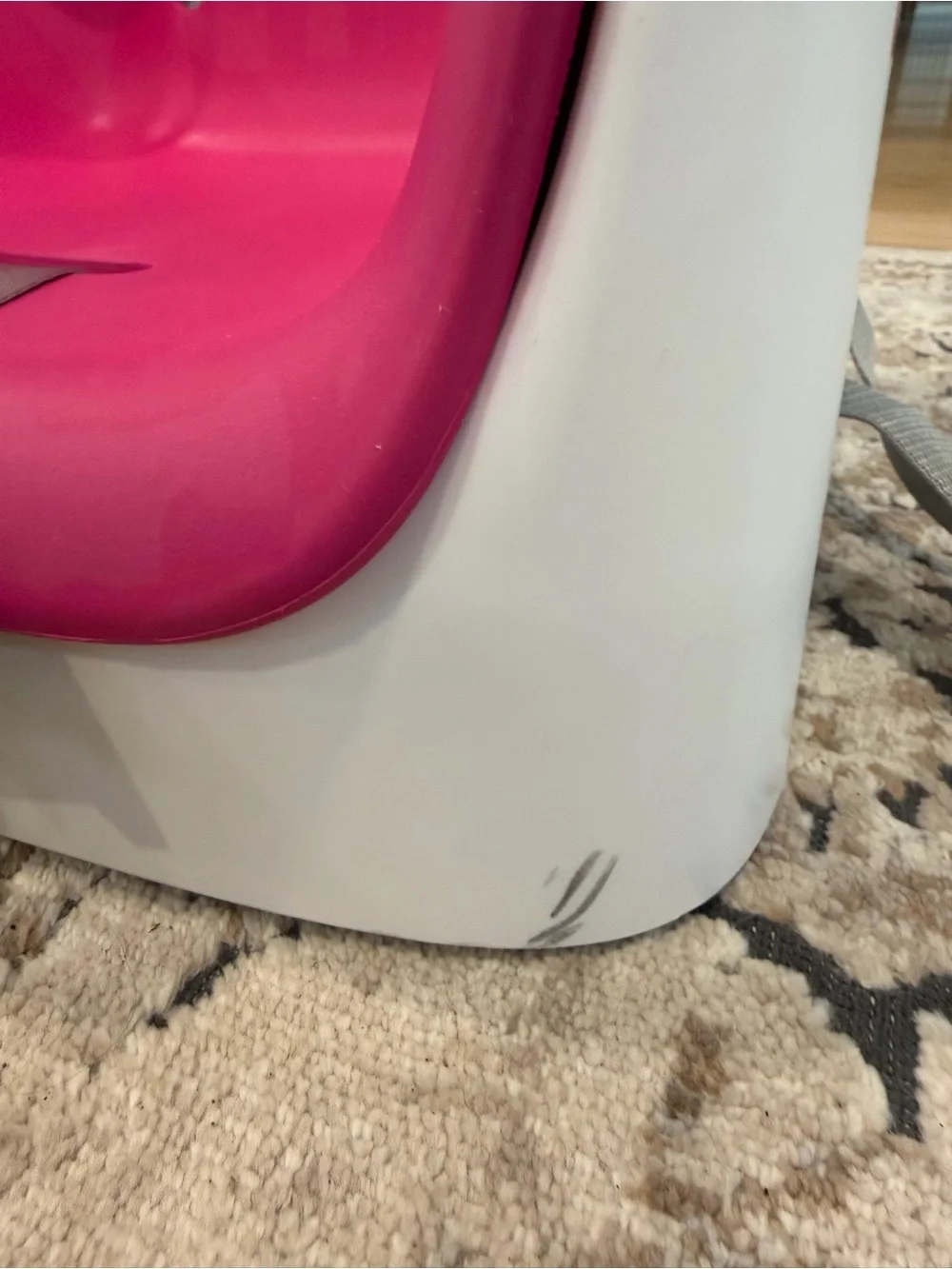 OXO Tot Pink Booster Seat Insert with Safety Harness
